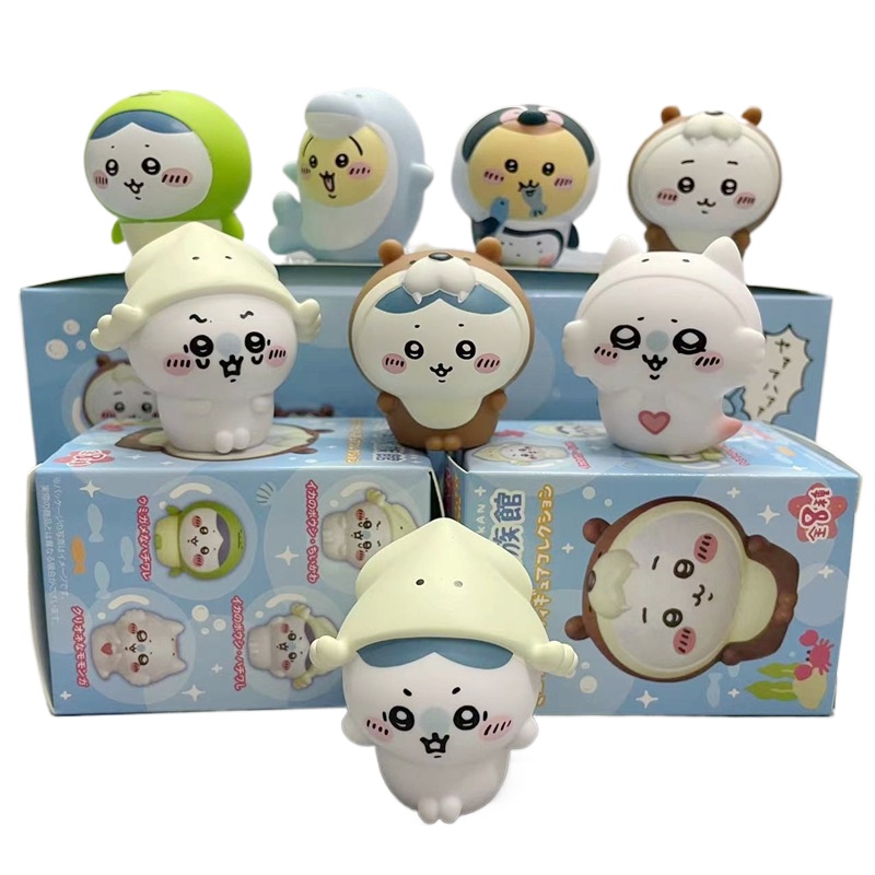 Marine Fish Tank - Caja de 8 Figuras Sorpresa Kawaii