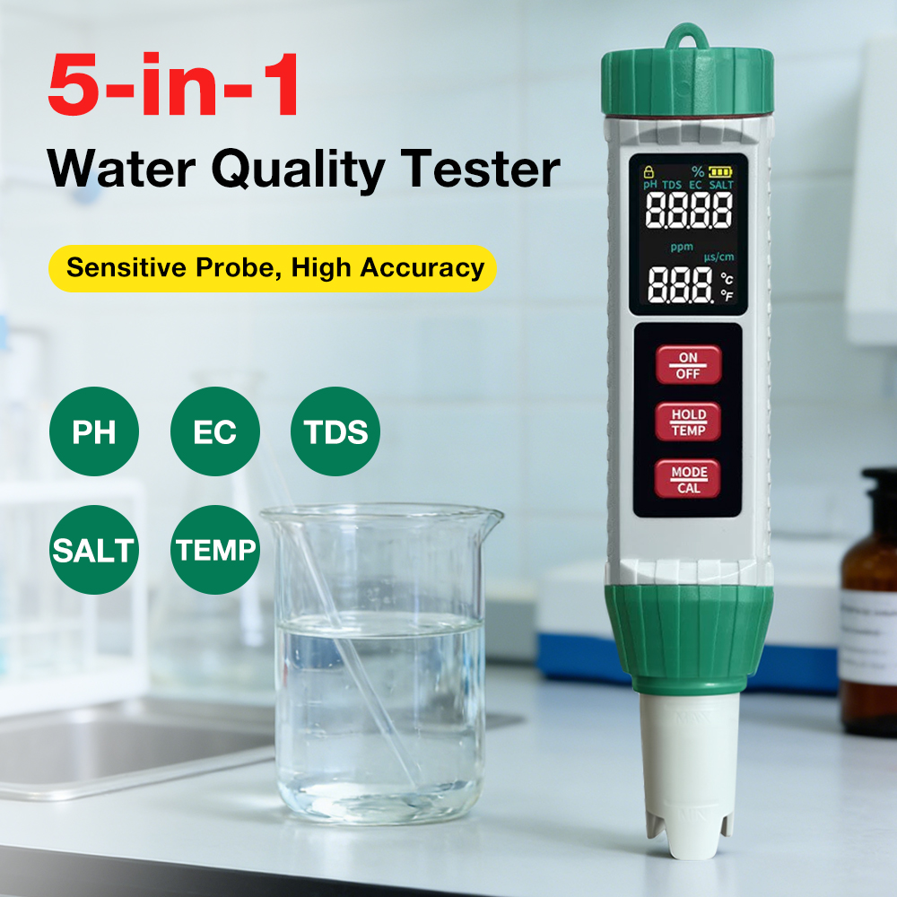 Medidor de PH digital LCD 5 en - Saltwater Tank reseña y precio