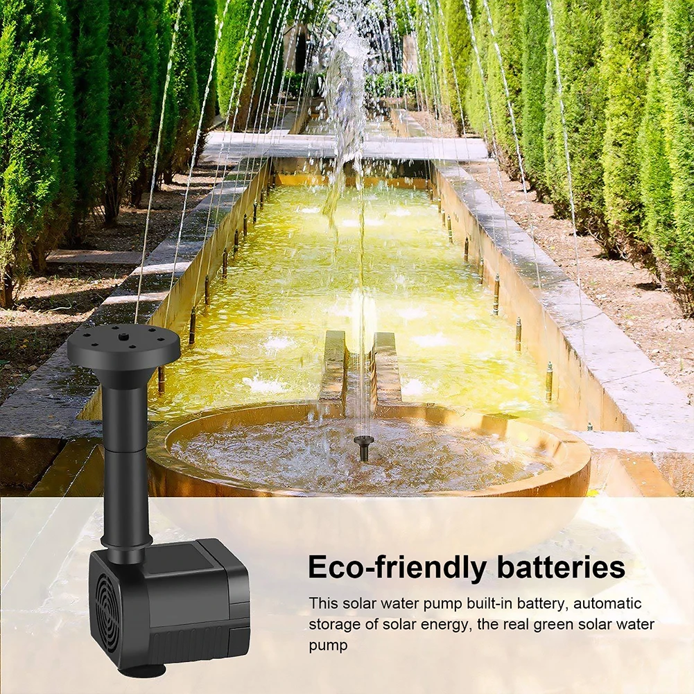 Bomba de fuente de agua Solar  - Marine Aquarium reseña y precio