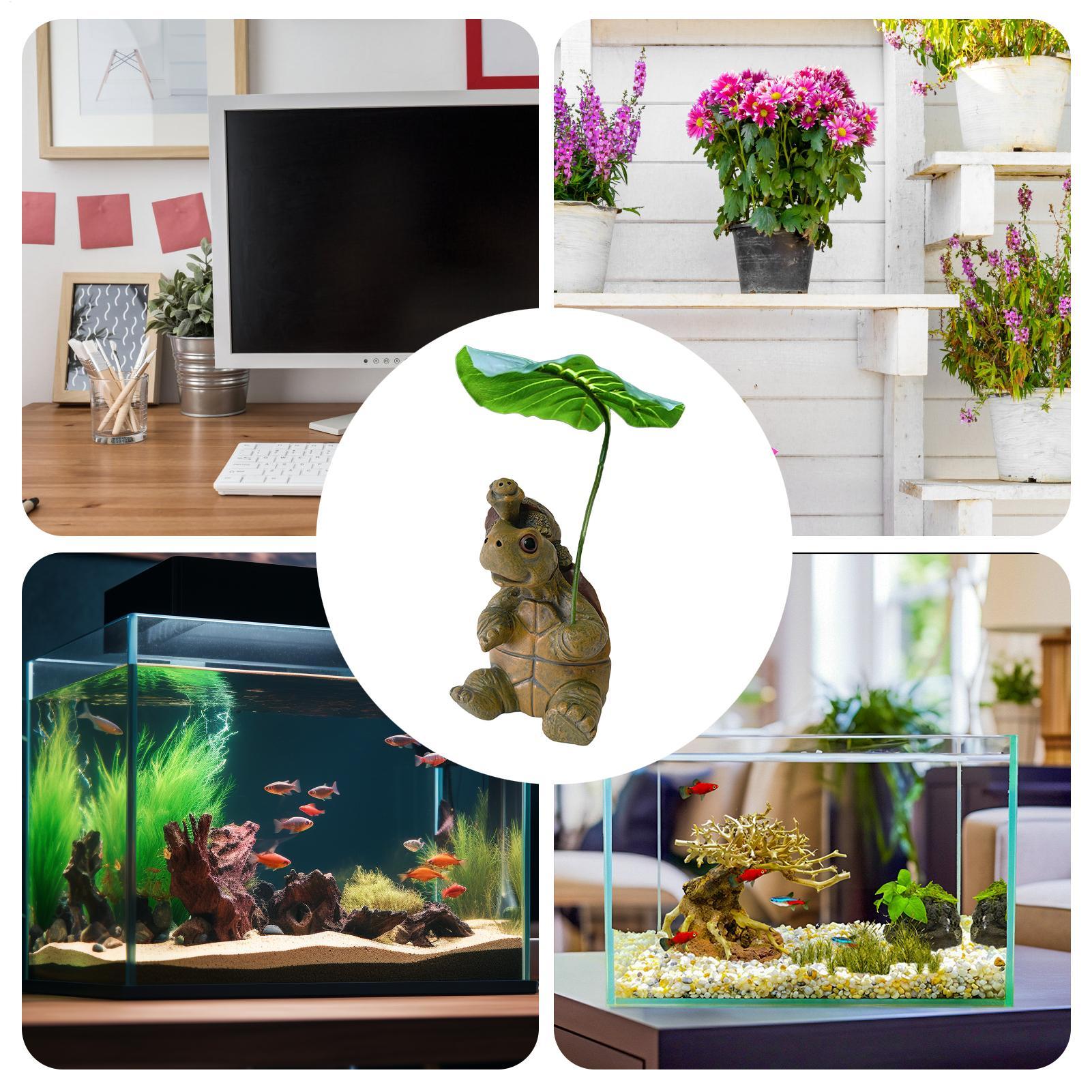 Figura de tortuga para decorac - Marine Fish Tank reseña y precio
